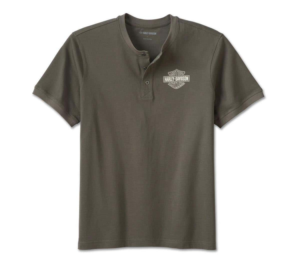 HARLEY-DAVIDSON MENS COMBUSTION HENLEY
