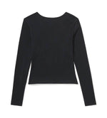 HARLEY-DAVIDSON WOMENS LACE UP LONG SLEEVE TOP
