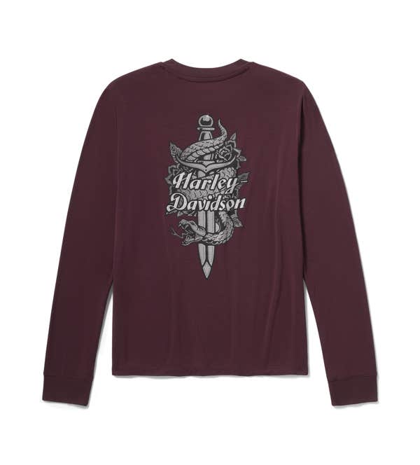 HARLEY-DAVIDSON WOMENS SERPENT ROSE BLING TOP
