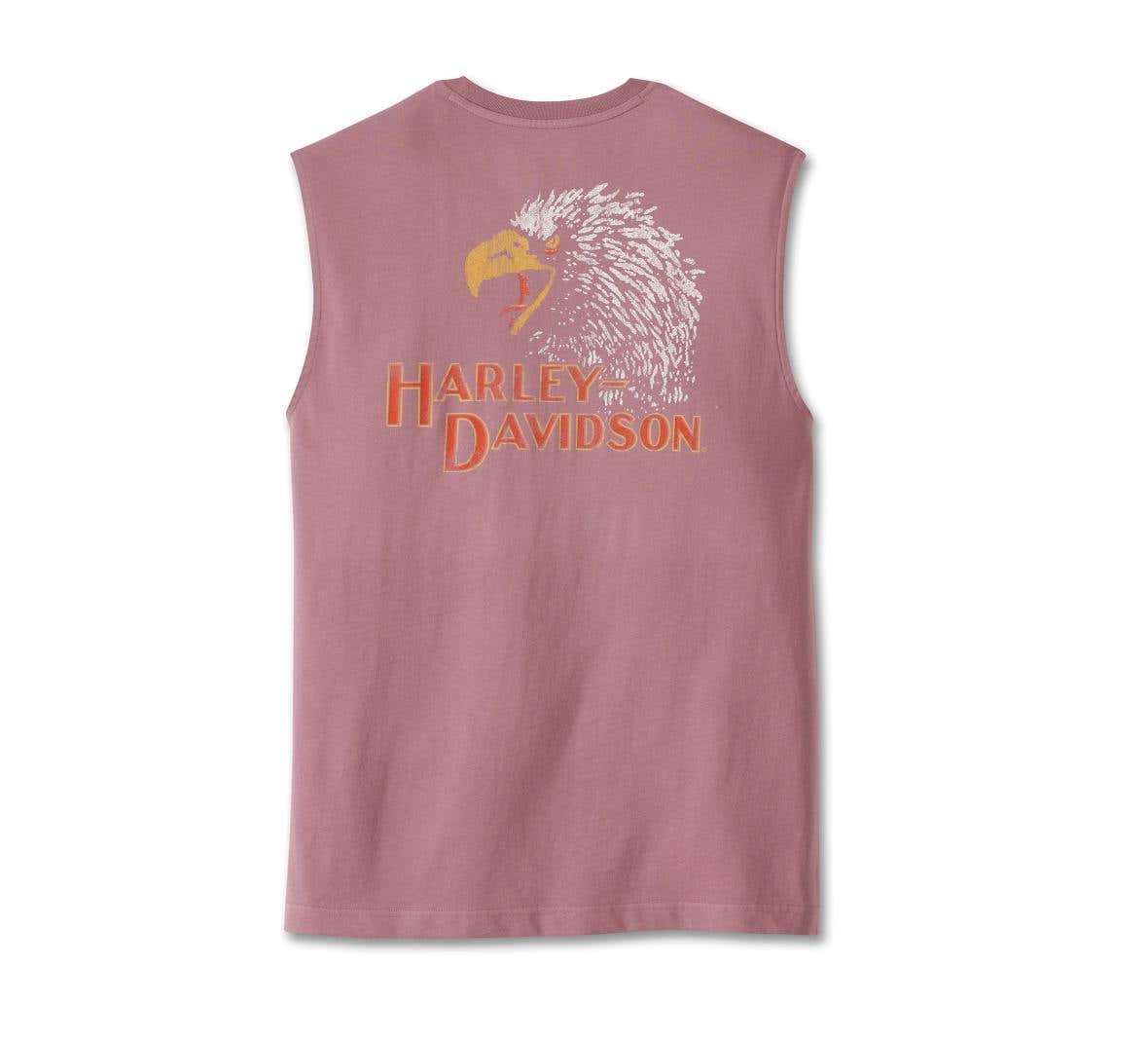 HARLEY-DAVIDSON MENS CLASSIC EAGLE BLOWOUT TEE