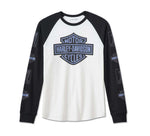 HARLEY-DAVIDSON MENS BAR & SHIELD LS RAGLAN
