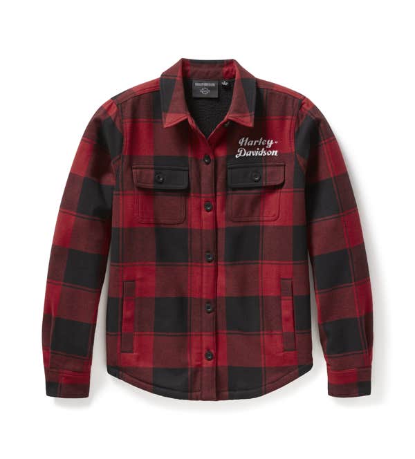 HARLEY-DAVIDSON WOMENS H-D BUFFALO CHECK SHIRT JACKET