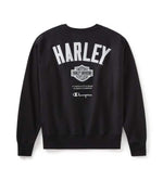 HARLEY-DAVIDSON MENS CHAMPION X HARLEY-DAVIDSON FANATIC CREW NECK SWEATSHIRT