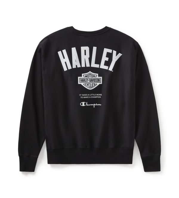 HARLEY-DAVIDSON MENS CHAMPION X HARLEY-DAVIDSON FANATIC CREW NECK SWEATSHIRT