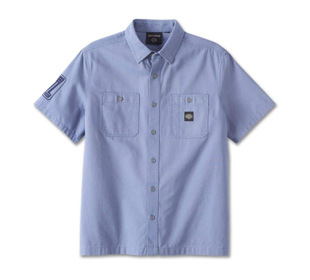 HARLEY-DAVIDSON MENS FOREVER HARLEY CANVAS SHIRT