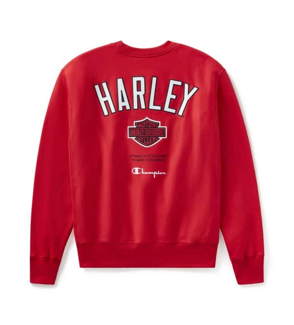 HARLEY-DAVIDSON MENS CHAMPION X HARLEY-DAVIDSON FANATIC CREW NECK SWEATSHIRT
