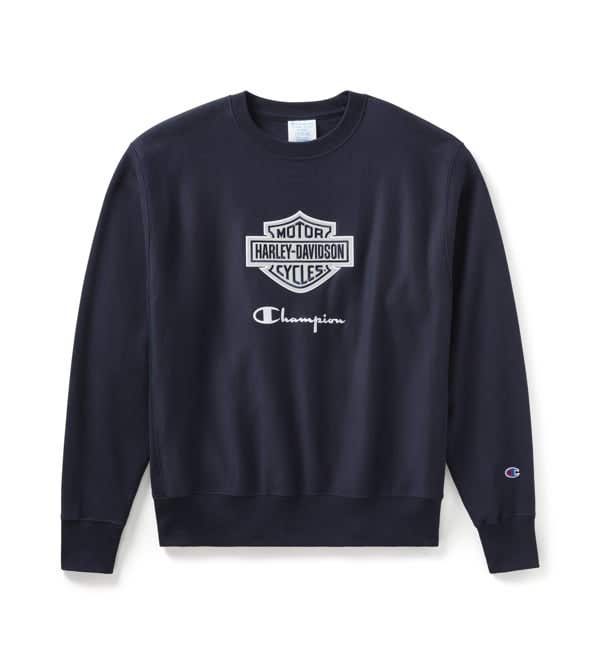 HARLEY-DAVIDSON MENS CHAMPION X HARLEY-DAVIDSON FANATIC CREW NECK SWEATSHIRT