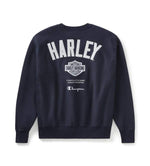 HARLEY-DAVIDSON MENS CHAMPION X HARLEY-DAVIDSON FANATIC CREW NECK SWEATSHIRT