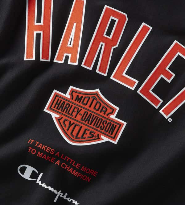 HARLEY-DAVIDSON MENS CHAMPION X HARLEY-DAVIDSON FANATIC CREW NECK SWEATSHIRT