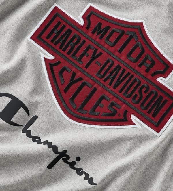 HARLEY-DAVIDSON MENS CHAMPION X HARLEY-DAVIDSON FANATIC TEE