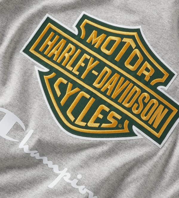 HARLEY-DAVIDSON MENS CHAMPION X HARLEY-DAVIDSON FANATIC TEE