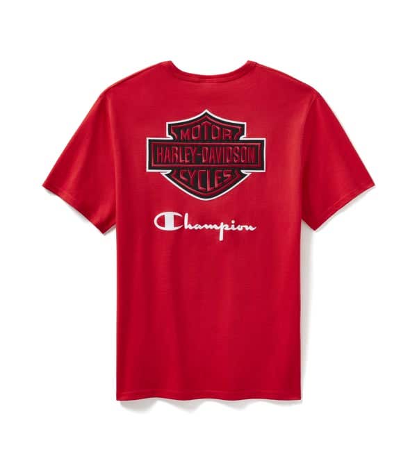 HARLEY-DAVIDSON MENS CHAMPION X HARLEY-DAVIDSON FANATIC TEE