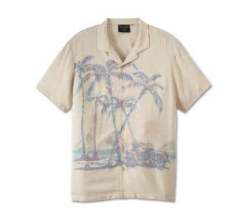 HARLEY-DAVIDSON MENS DESERT ALOHA SHIRT