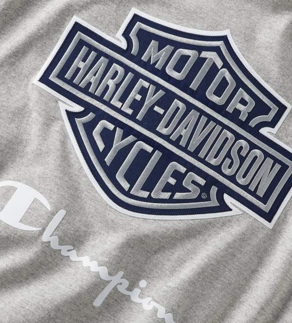 HARLEY-DAVIDSON MENS CHAMPION X HARLEY-DAVIDSON FANATIC TEE