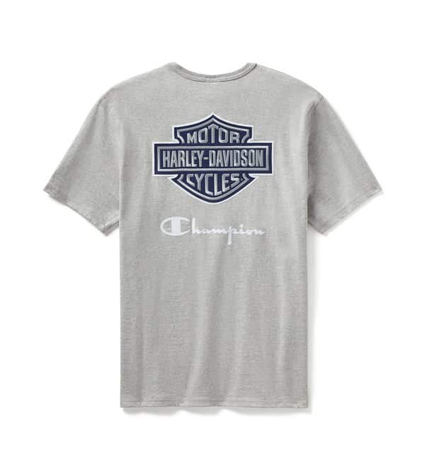 HARLEY-DAVIDSON MENS CHAMPION X HARLEY-DAVIDSON FANATIC TEE
