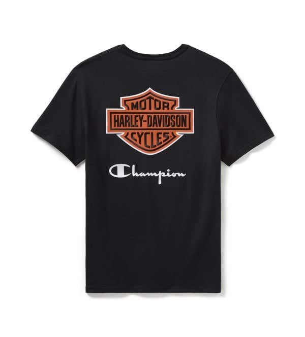 HARLEY-DAVIDSON MENS CHAMPION X HARLEY-DAVIDSON FANATIC TEE