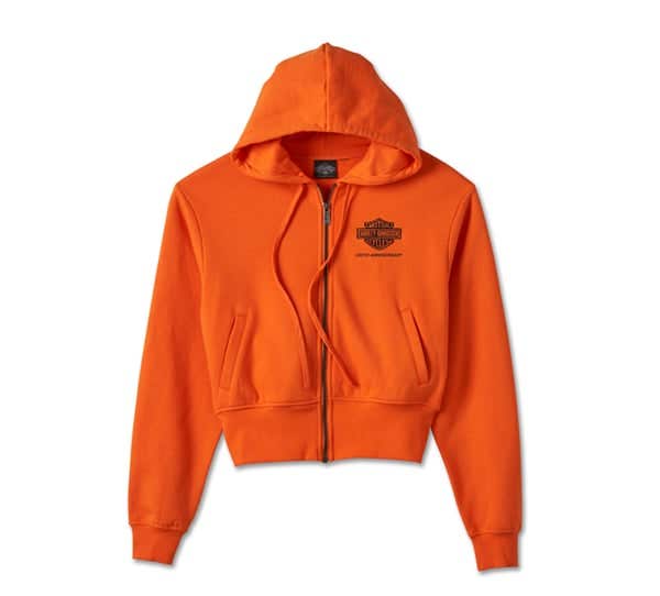 HARLEY-DAVIDSON WOMENS 120TH ANNIVERSARY ZIP FRONT HOODIE