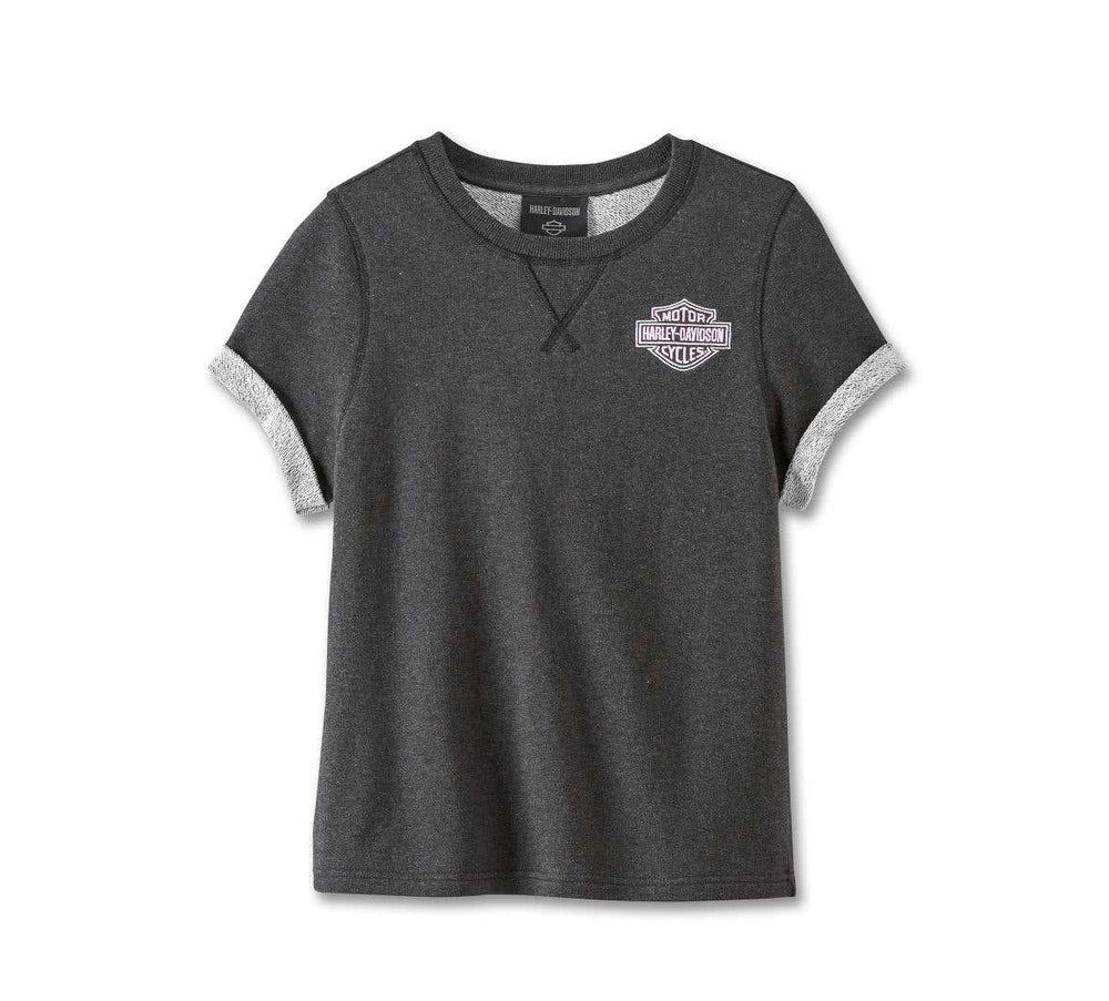 HARLEY-DAVIDSON WOMENS AT EASE SHORT SLEEVE PULLOVER