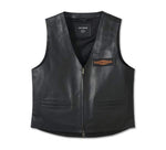 HARLEY-DAVIDSON MENS CITY LIMITS LEATHER VEST