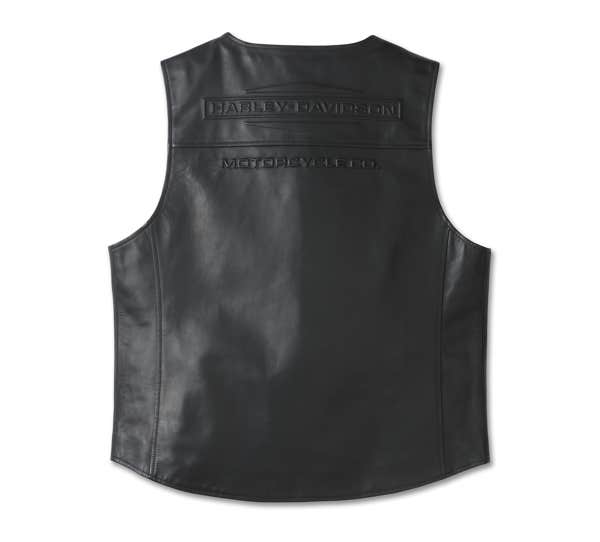 HARLEY-DAVIDSON MENS CITY LIMITS LEATHER VEST