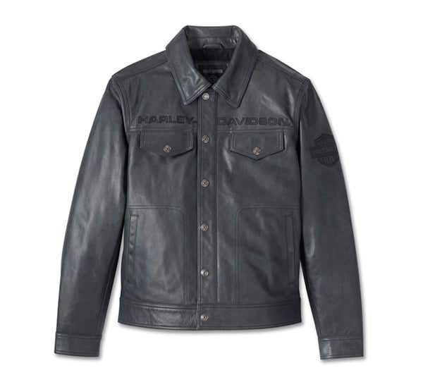 HARLEY-DAVIDSON MENS IRON MOUNTAIN LEATHER JACKET