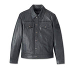 HARLEY-DAVIDSON MENS IRON MOUNTAIN LEATHER JACKET