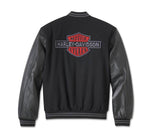 HARLEY-DAVIDSON MENS V-TWIN VARSITY LEATHER JACKET