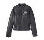 HARLEY-DAVIDSON WOMENS FACTORY PERFORATED LEATHER JACKET