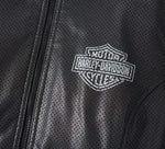 HARLEY-DAVIDSON WOMENS FACTORY PERFORATED LEATHER JACKET