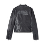 HARLEY-DAVIDSON WOMENS FACTORY PERFORATED LEATHER JACKET