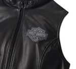 HARLEY-DAVIDSON WOMENS FACTORY PERFORATED LEATHER VEST