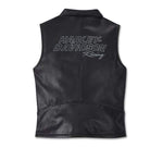 HARLEY-DAVIDSON WOMENS FACTORY PERFORATED LEATHER VEST