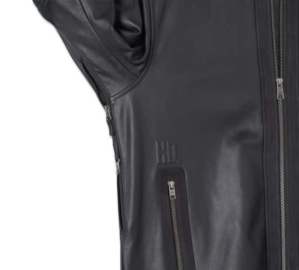 HARLEY-DAVIDSON MENS H-D PANHEAD LEATHER RIDING JACKET