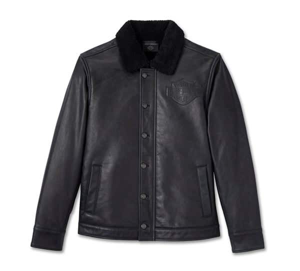 HARLEY-DAVIDSON MENS CRUSHER LEATHER JACKET