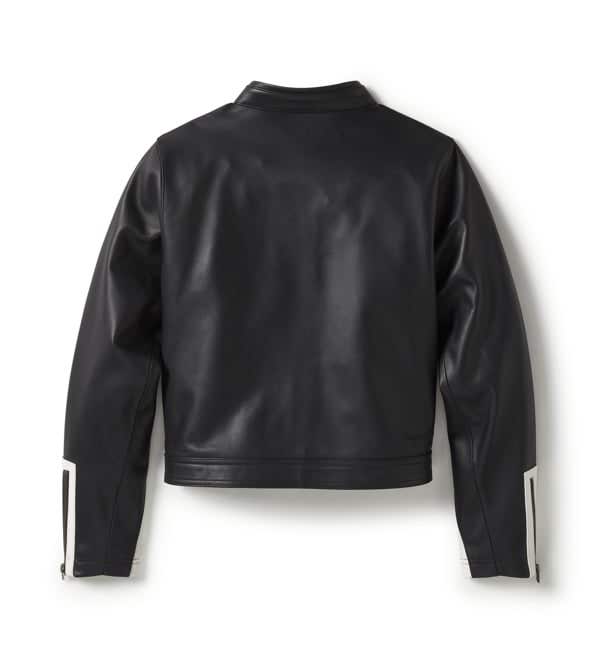 HARLEY-DAVIDSON WOMENS ESSENTIAL MOTO BLOCKED LEATHER JACKET