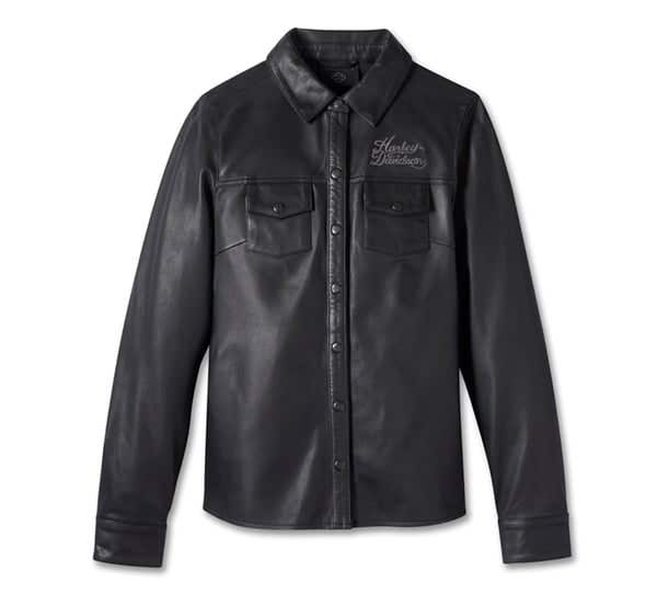HARLEY-DAVIDSON WOMENS EAGLE LEATHER SHIRT