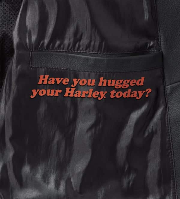 HARLEY-DAVIDSON WOMENS REBEL BIKER LEATHER RIDING JACKET