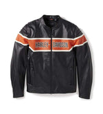 HARLEY-DAVIDSON MENS TRENTON LEATHER RIDING JACKET