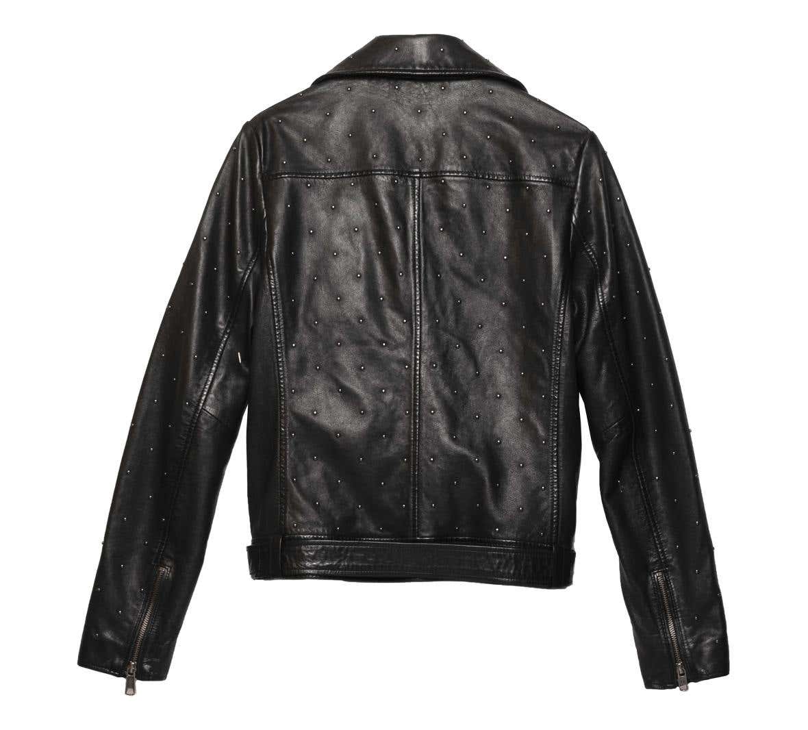 HARLEY-DAVIDSON WOMENS CELEBRATION EMBELLISHED LEATHER JACKET