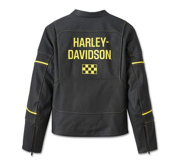HARLEY-DAVIDSON MENS ENDONIA LEATHER JACKET