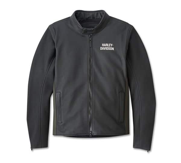 HARLEY-DAVIDSON MENS ORACLE WATERPROOF LEATHER JACKET
