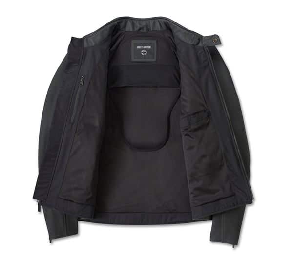 HARLEY-DAVIDSON MENS ORACLE WATERPROOF LEATHER JACKET
