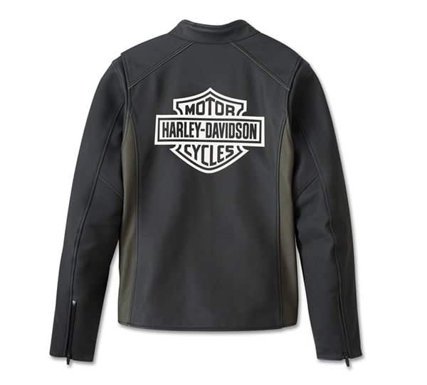 HARLEY-DAVIDSON MENS ORACLE WATERPROOF LEATHER JACKET