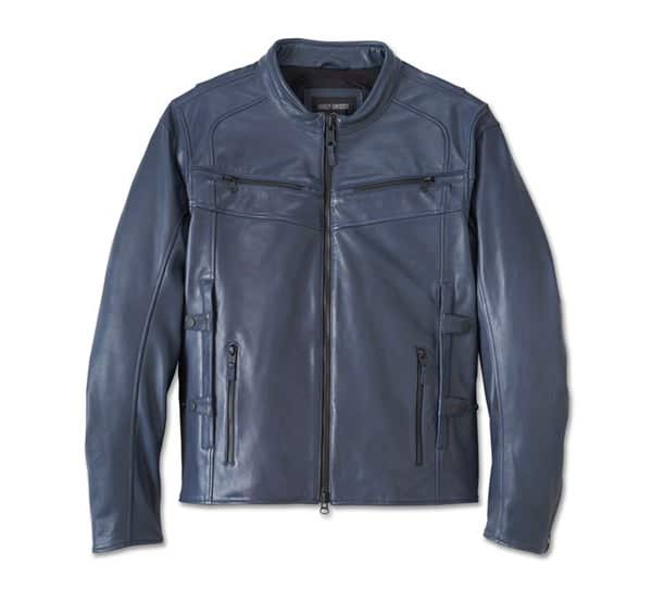 HARLEY-DAVIDSON MENS CAPITOL TRIPLE VENT SYSTEM 2.0 LEATHER JACKET