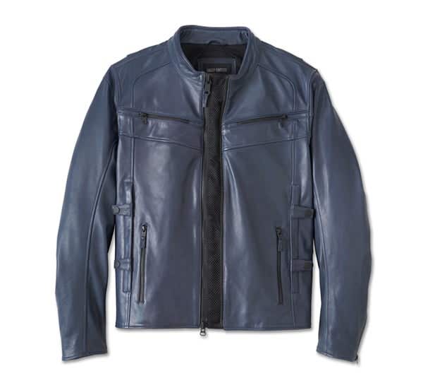 HARLEY-DAVIDSON MENS CAPITOL TRIPLE VENT SYSTEM 2.0 LEATHER JACKET