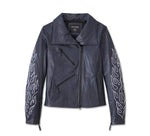 HARLEY-DAVIDSON WOMENS BRAZEN LEATHER BIKER JACKET