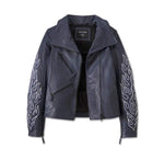 HARLEY-DAVIDSON WOMENS BRAZEN LEATHER BIKER JACKET