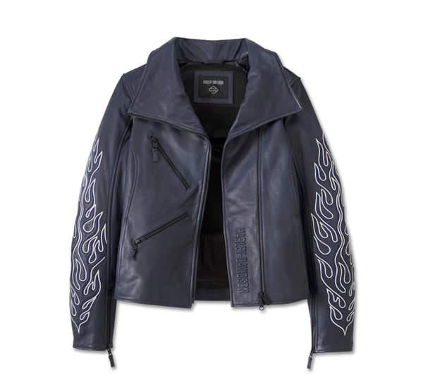 HARLEY-DAVIDSON WOMENS BRAZEN LEATHER BIKER JACKET
