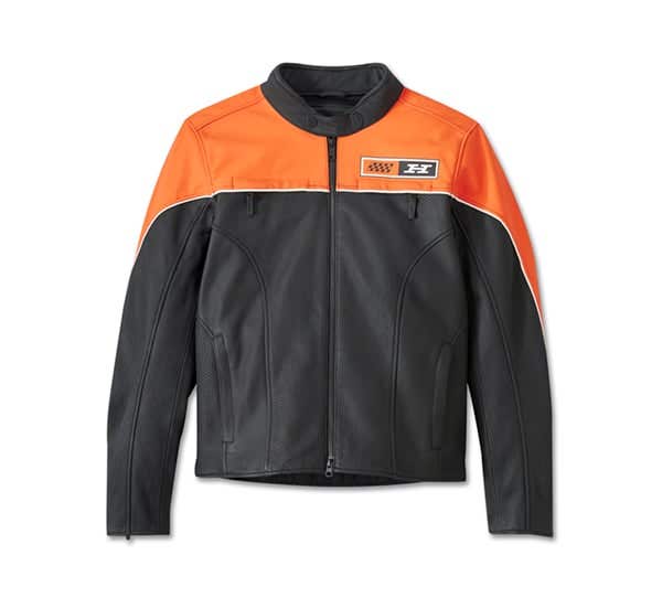 HARLEY-DAVIDSON MENS DEPEYSTER LEATHER JACKET