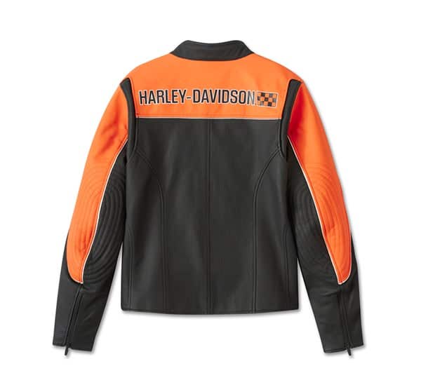 HARLEY-DAVIDSON MENS DEPEYSTER LEATHER JACKET
